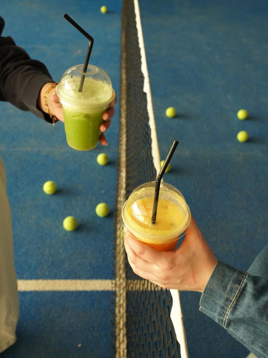 Fresh juices on the padel court