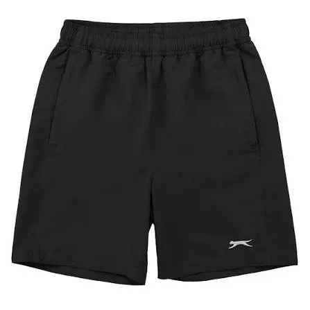 woven shorts running black